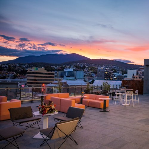 Courtyard Sunset